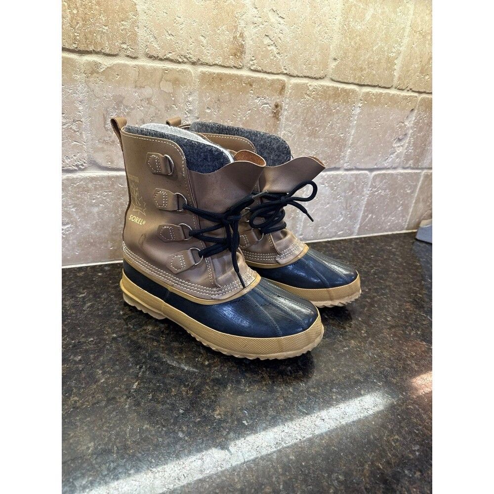 Sorel Vintage Manitou Boots with Liner Men’s 7 Women’s 9 EUC